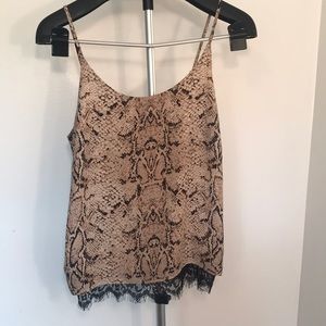 Animal print tank top